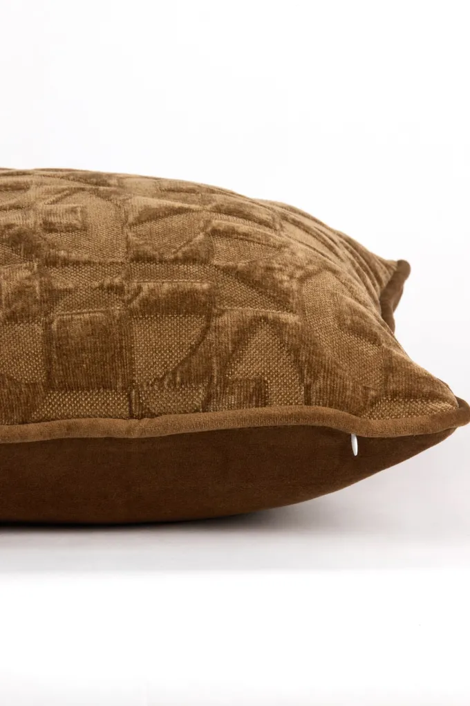 Light en Living Kussen 43x43 cm HATO bruin