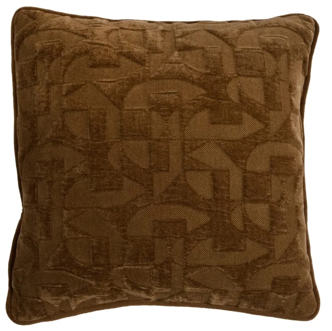 Light en Living Kussen 43x43 cm HATO bruin
