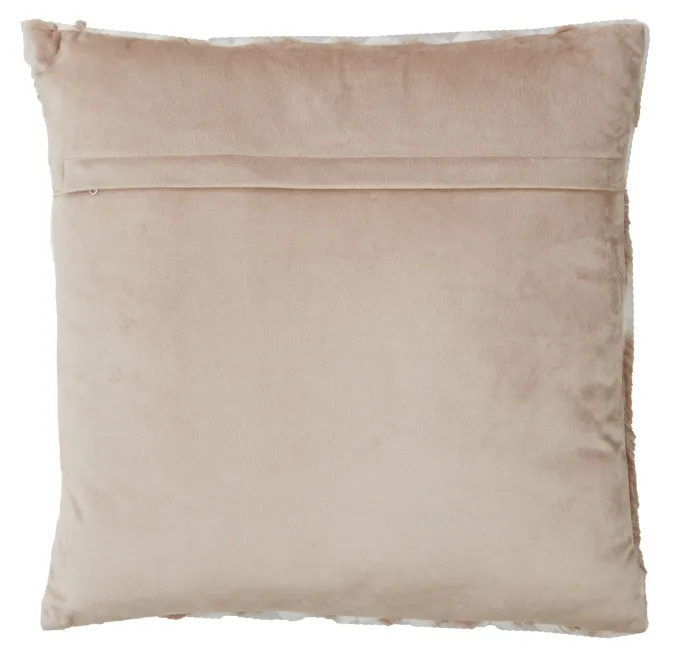 Light en Living Kussen 45x45 cm MABLY velvet crème-bruin