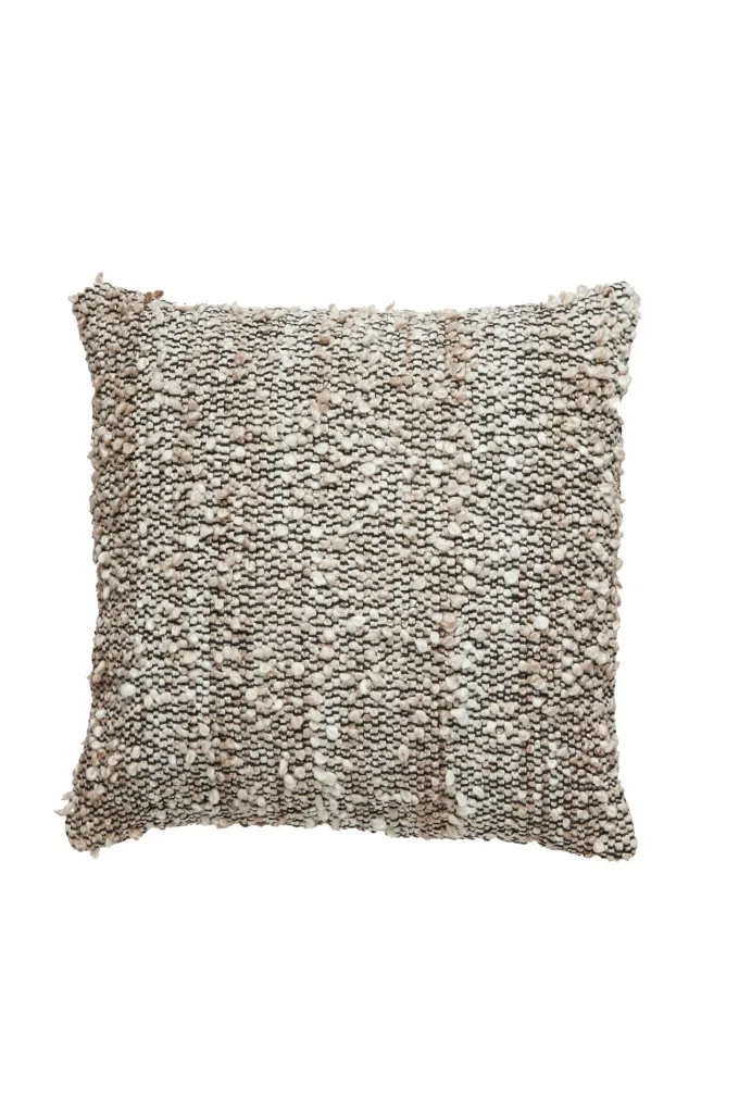 Light en Living Kussen 45x45 cm MEZOKI bouclé bruin