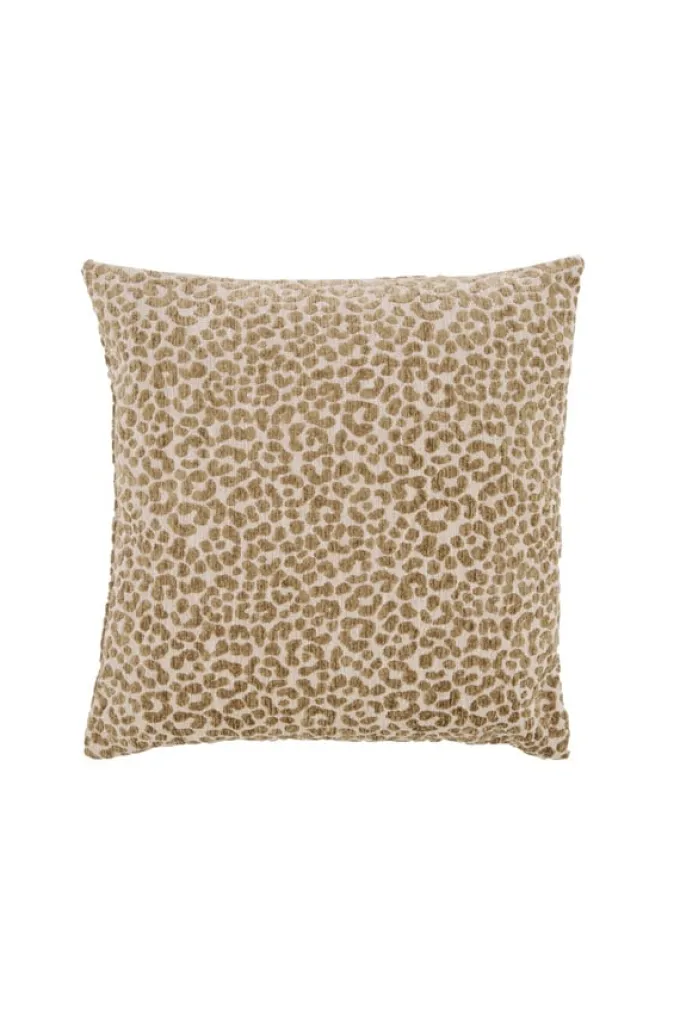 Light en Living Kussen 45x45 cm SAFFORD zand + olijfgroen
