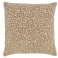 Light en Living Kussen 45x45 cm SAFFORD zand + olijfgroen