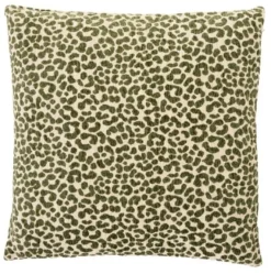 Light en Living Kussen 45x45 cm SAFFORD zand + groen