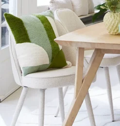 Light en Living Kussen 45x45 cm TOFNA groen+wit