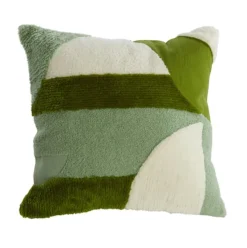 Light en Living Kussen 45x45 cm TOFNA groen+wit