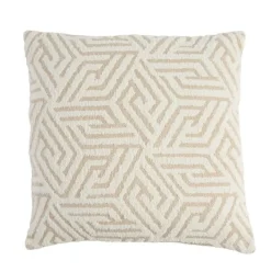 Light en Living Kussen 45x45 cm VEVEY beige+crème veren gevuld