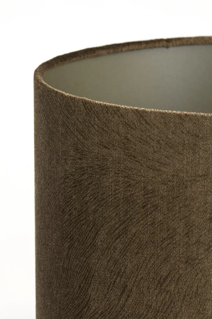 Light en Living Lampenkap cilinder LUBIS bruin - Diverse maten