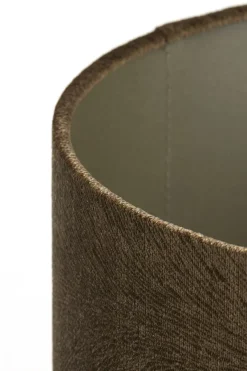 Light en Living Lampenkap cilinder LUBIS bruin - Diverse maten