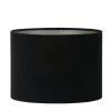 Light en Living Lampenkap cilinder VELOURS zwart-taupe - diverse maten