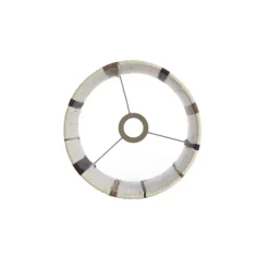 Light en Living Lampenkap cilinder 25-25-36 cm MEDAN crème+bruin+donker bruin