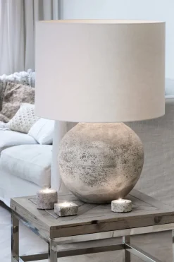 Light en Living Lampenkap cilinder 50-50-38 cm LIVIGNO eiwit