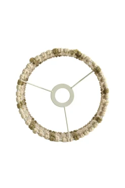 Light en Living Lampenkap 26-26-36,5 cm SIMBELIN crème + olijfgroen