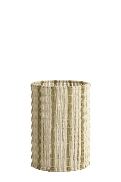 Light en Living Lampenkap 26-26-36,5 cm SIMBELIN crème + olijfgroen