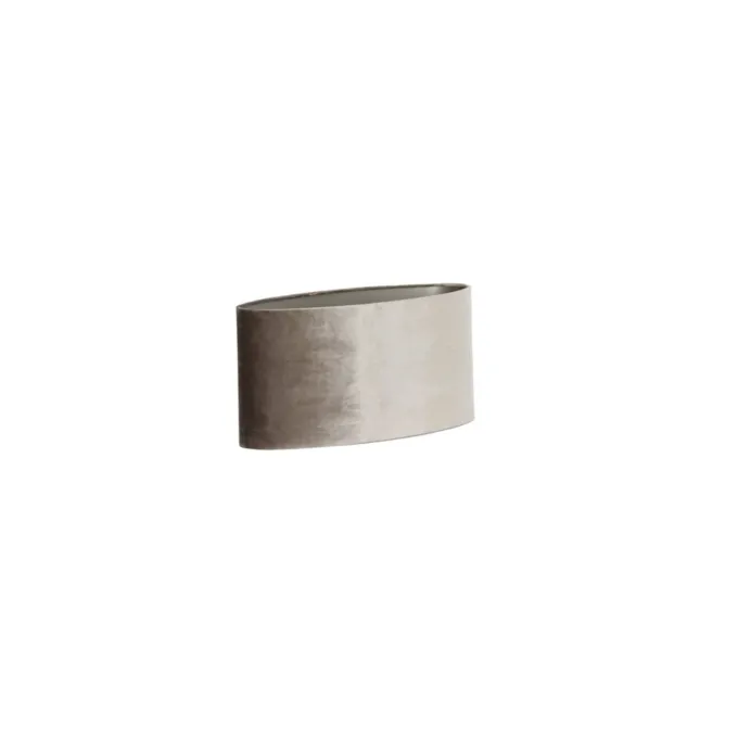 Light en Living Lampenkap ovaal recht smal 38-17,5-19 cm PALATA taupe
