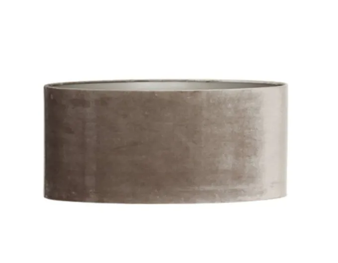 Light en Living Lampenkap ovaal recht smal 38-17,5-19 cm PALATA taupe