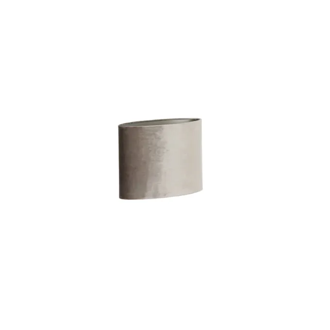 Light en Living Lampenkap ovaal recht smal 38-17,5-28 cm PALATA taupe
