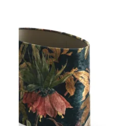 Light en Living Lampenkap ovaal recht smal 30-15-25 cm PASSION glans groen