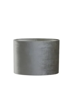 Light en Living Lampenkap ovaal recht smal ZINC taupe - diverse afmetingen