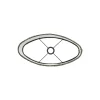 Light en Living Lampenkap ovaal recht smal 30-15-25 cm OSIRE groen