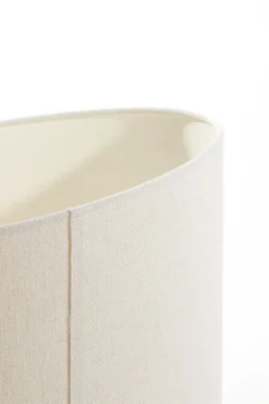 Light en Living Lampenkap ovaal recht smal 58-24-32 cm LIVIGNO eiwit