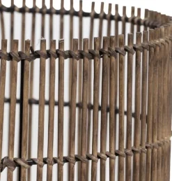 Light en Living Lampenkap RODGER bamboo Bruin Ø30x25 cm