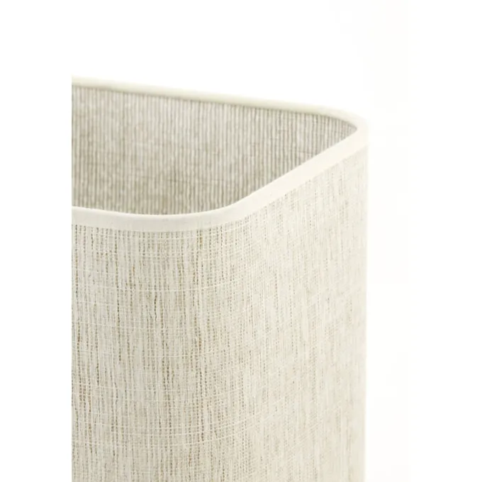 Light en Living Lampenkap vierkant rond hoog 25-25-30 cm BRESKA parel wit