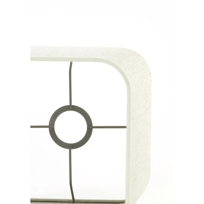 Light en Living Lampenkap vierkant rond hoog 25-25-30 cm BRESKA parel wit