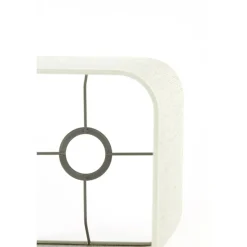 Light en Living Lampenkap vierkant rond hoog 20-20-26 cm BRESKA parel wit