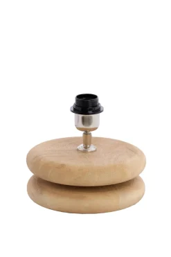 Light en Living Lampvoet EBOLI Ø20x9 cm Hout Mat Naturel – Light & Living