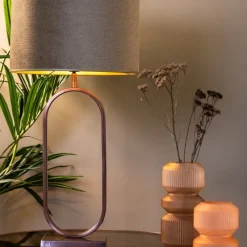 Light en Living Lampvoet JAMIRI antiek koper 20 x 13 x 55 cm