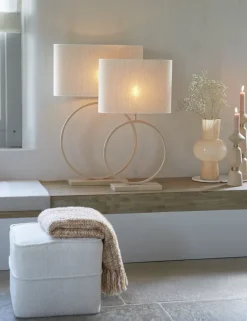 Light en Living Lampvoet LIVA crème - Diverse afmetingen