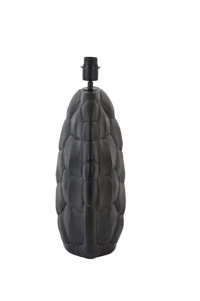 Light en Living Lampvoet TURTLE mat zwart 54,5 cm hoog
