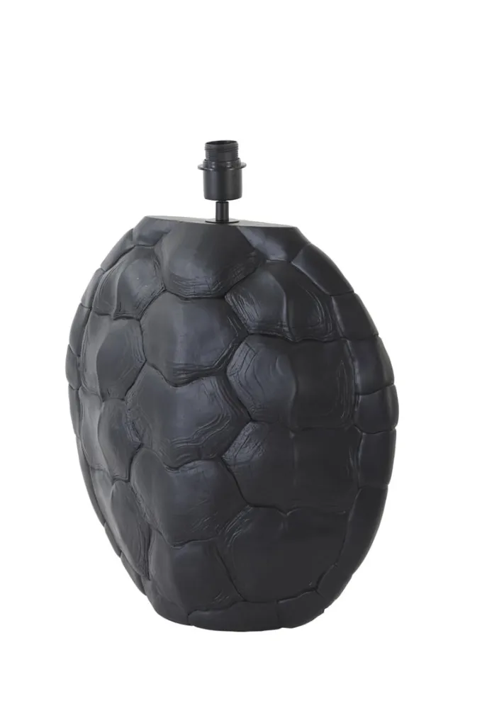 Light en Living Lampvoet TURTLE mat zwart 54,5 cm hoog