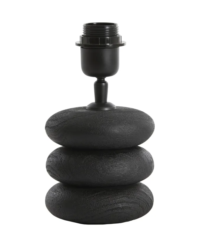 Light en Living Lampvoet Ø12x12 cm BUDONGO hout zwart