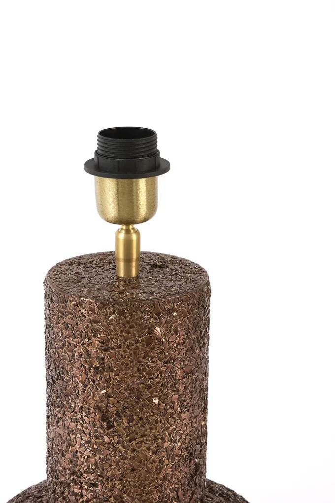 Light en Living Lampvoet Ø26x83 cm BURIRA glitter bruin-brons