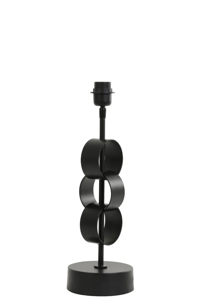 Light en Living Lampvoet Ø15x42 cm CIRCULUM mat zwart van Light & Living