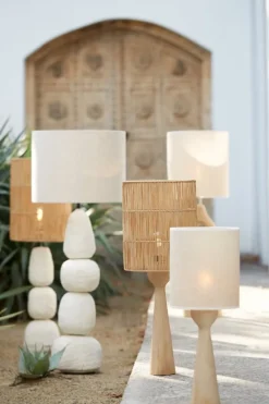 Light en Living Lampvoet Ø9x40 cm FESTINA hout mat naturel