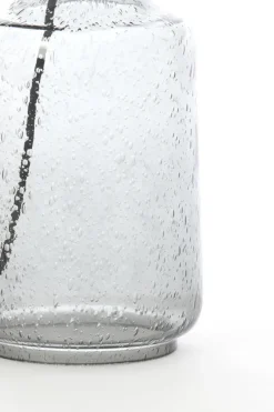 Light en Living Lampvoet Ø12,5x39 cm LABIN glas smoke+zwart