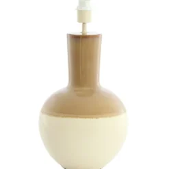 Light en Living Lampvoet Ø28,5x52 cm ULLOA keramiek lichtbruin + crème