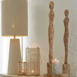 Light en Living Lampvoet Ø16,5x35 cm YELOS mat crème