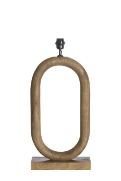 Light en Living Lampvoet 35x12x59 cm PACECO hout grijs-donker bruin