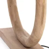 Light en Living Lampvoet 51x13x54 cm NUBIA hout mat naturel
