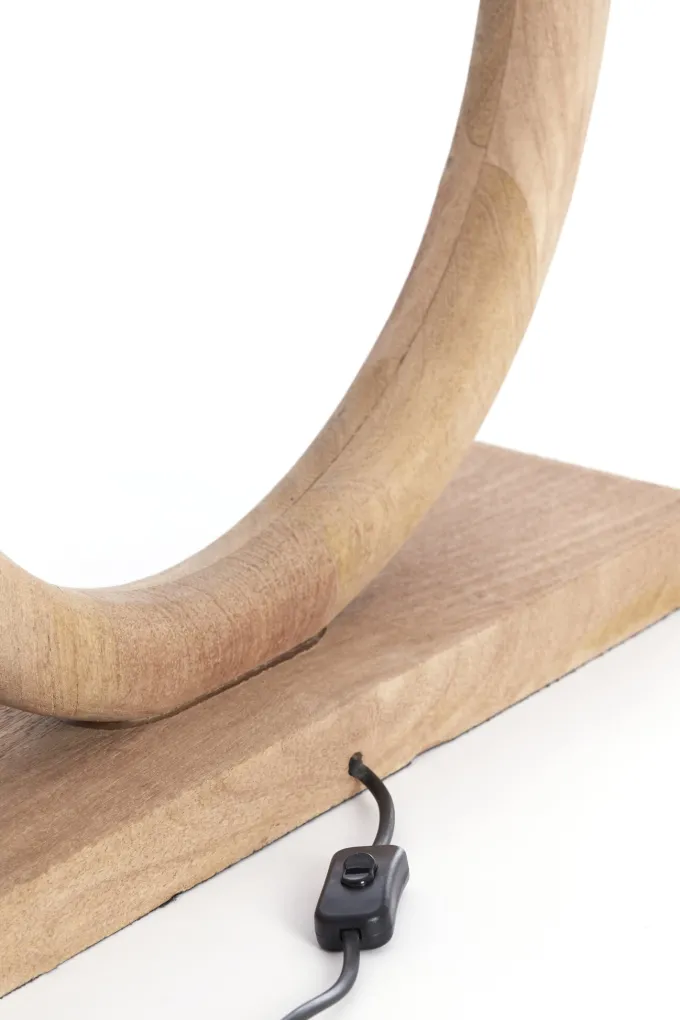 Light en Living Lampvoet 51x13x54 cm NUBIA hout mat naturel