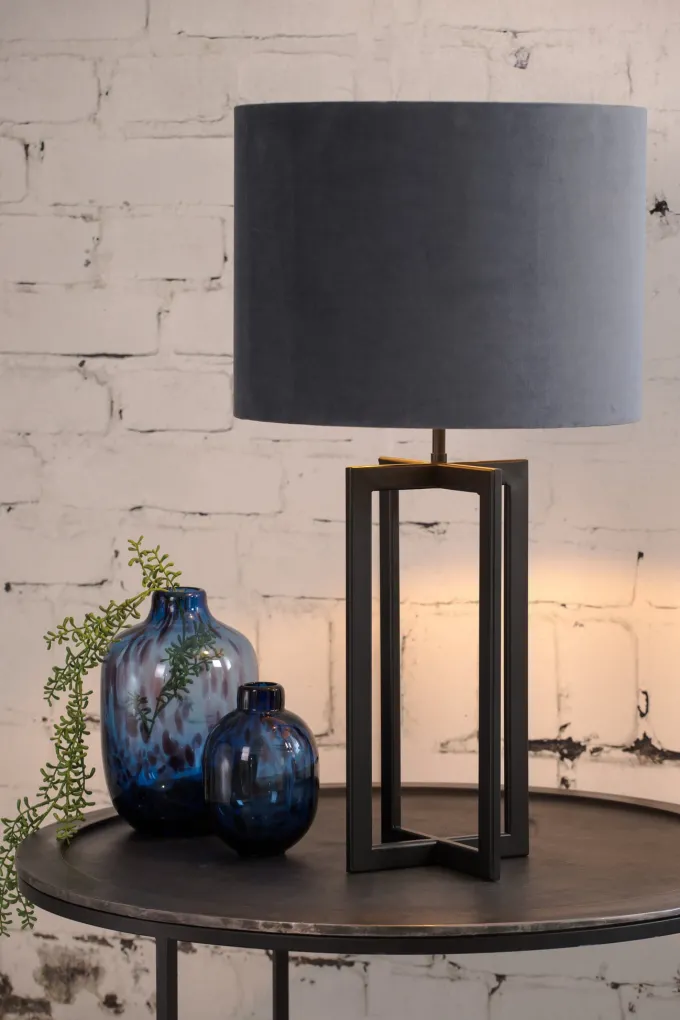 Light en Living Lampvoet 21x21x46 cm MACE mat zwart