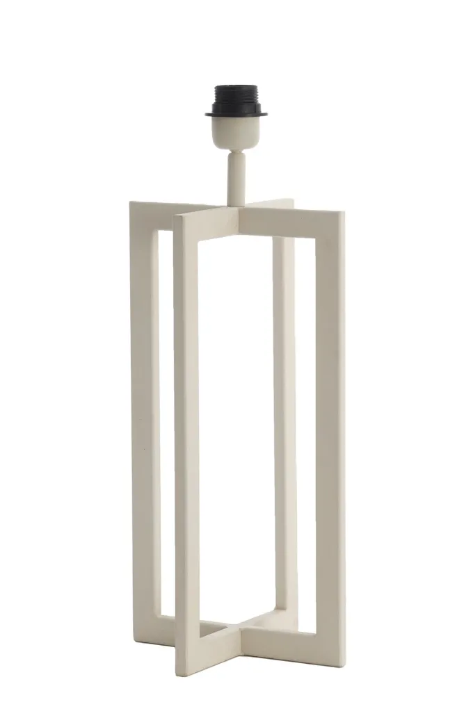 Light en Living Lampvoet 21x21x46 cm MACE crème