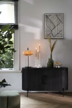 Light en Living Lampvoet 26,5x20x60 cm MARENO mat zwart