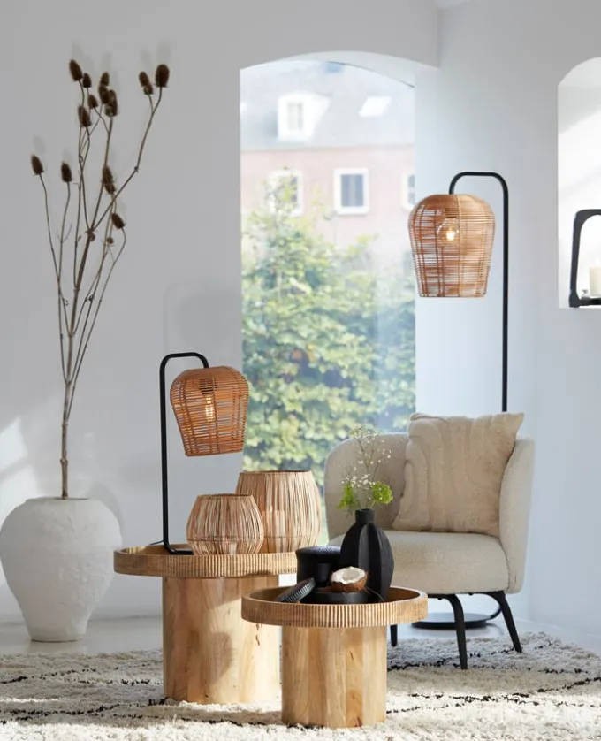 Light en Living Lampvoet 26,5x20x60 cm MARENO mat zwart