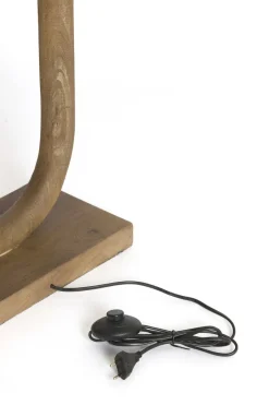 Light en Living Lampvoet 20x12x44 cm PACECO hout grijs-donker bruin