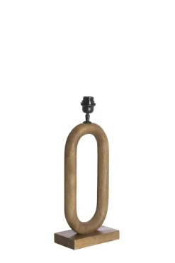 Light en Living Lampvoet 20x12x44 cm PACECO hout grijs-donker bruin