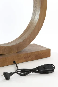 Light en Living Lampvoet 41x13x55 cm TINAR hout mat bruin